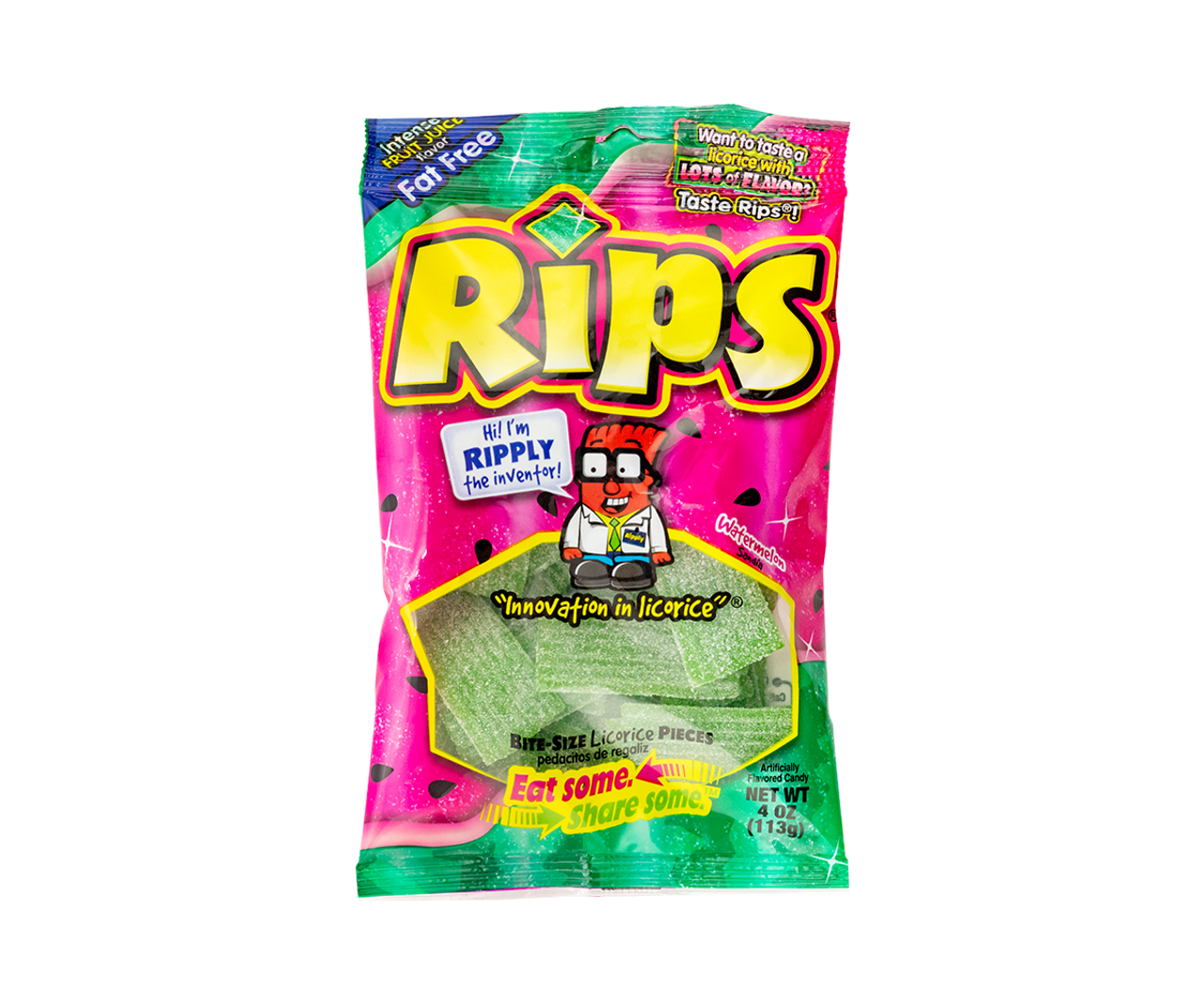 Rips HB Gummy Strips Watermelon (12 Pack X 4Oz)