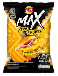 Thumbnail for Lays Max Xtra Crunch Double Cheese Burger Thai