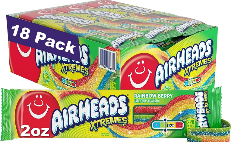 Airheads Xtreme Sour Belts Rainbow Berry – Snack Attack