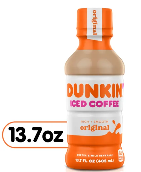 Dunkin Iced Coffee Rich Smooth Original Soda Pop (not for sale) Dunkin, TSAED