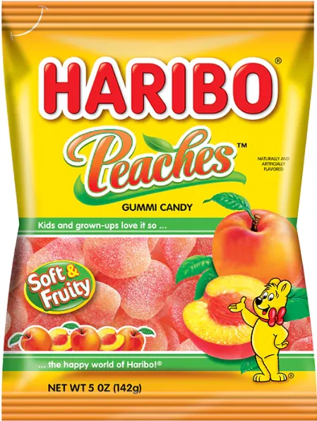 Haribo Peaches Soft & Fruity - Candy (not for sale) from Haribo, TSARC, TSASN&CH