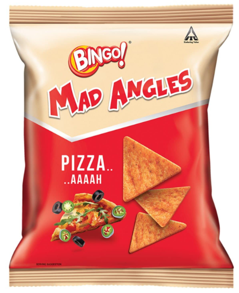 Bingo Mad Angles Pizza aaaah Corn Chips