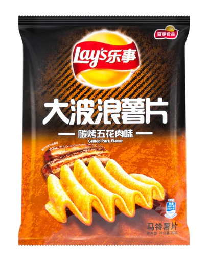 Lay's Big Wave Pork Belly Flavour