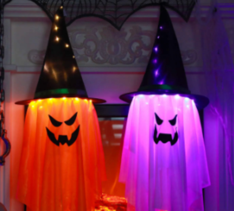 Halloween Spooky Hanging w/ lighting