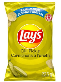 Thumbnail for Lay's Dill Pickle flavored potato chips 235g