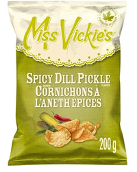 Thumbnail for Miss Vickieâ€™s Spicy Dill Pickle flavor kettle cooked potato chips 200 GM