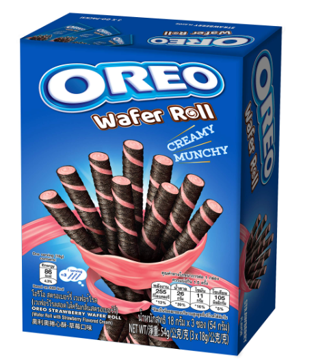 Oreo Wafer Roll Strawberry Falvor