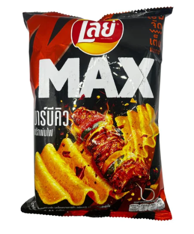 Lays Max BBQ Prik Pon Pai Flavor Thailand
