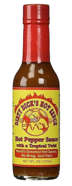 Dirty Dick's Hot Sauce Hot Pepper Sauce with a Tropical Twist