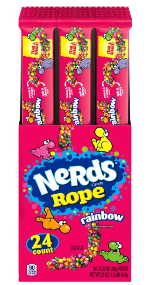 Nerds Rope Rainbow Candy - Candy (not for sale) from Nerds, TSARC