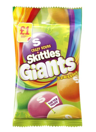 Skittles Giants Crazy Sours - 116g