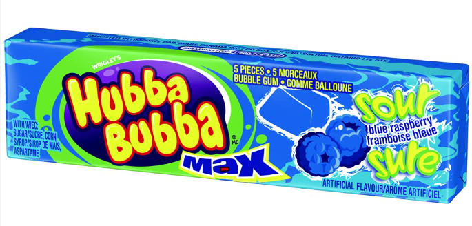 Hubba Bubba Max Sour Blue Raspberry
