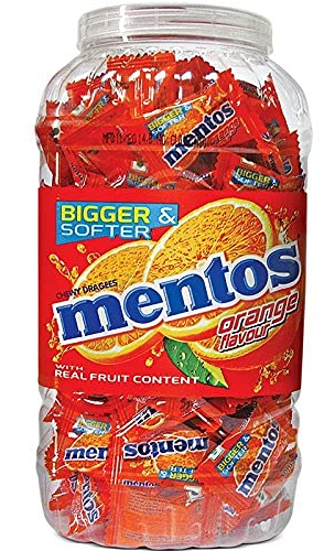 Mentos Orange Jar 20 pcs