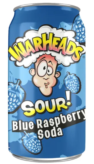 Warheads Sour Blue Raspberry Soda Soda Pop (not for sale) Warheads, TSAED, trending products