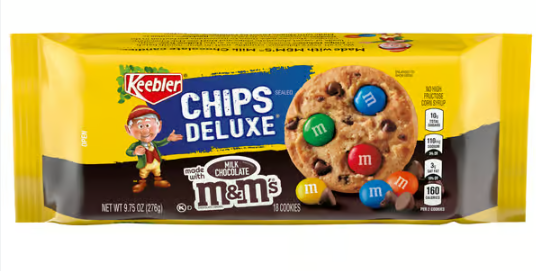 Chips Deluxe - Milk Chocolate m&m's cookies 276g