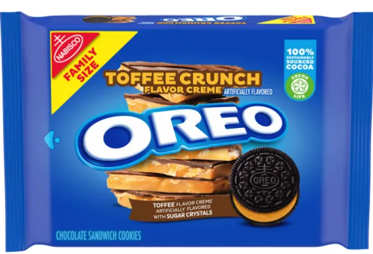 Oreo Toffee Crunch Flavor Creme Cookies (not for sale) Oreo, TSASN&CH