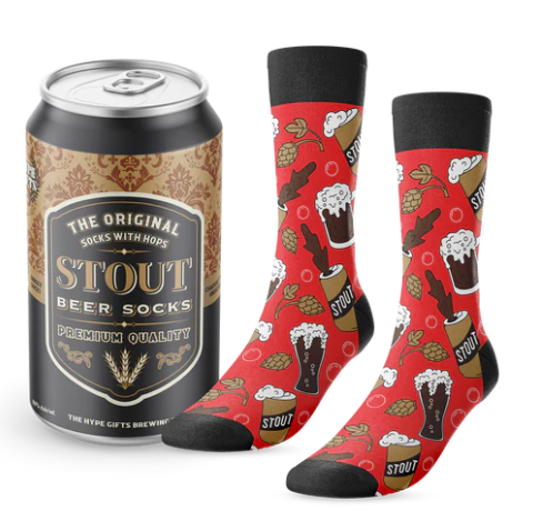 The Original Socks with Hops Stout Beer Socks IPA