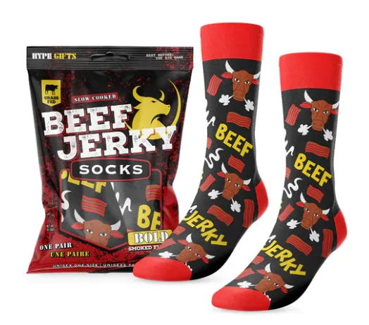 Beef Jerky Socks Quirky Stuff (not for sale) Beef Jerky Socks, TSAGIF