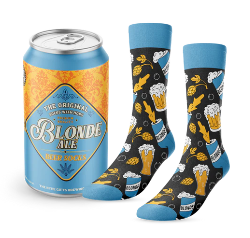 The Original Socks with Hops Blonde Ale IPA Beer Socks