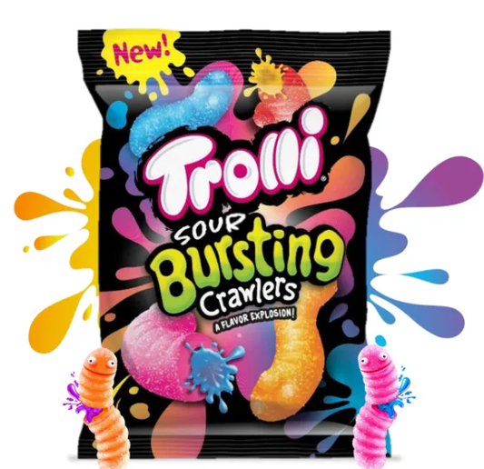 Trolli Sour Bursting Crawlers - Candy (not for sale) from Trolli, TSASN&CH, TSARC, trending products, usabestseller, cabestseller