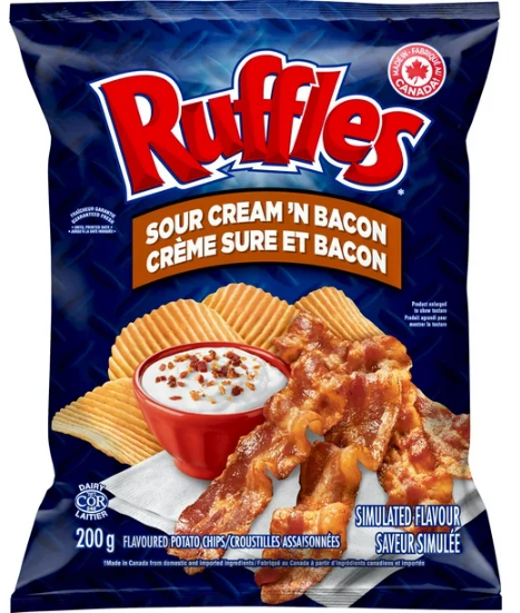 Ruffles Sour Cream 'N Bacon