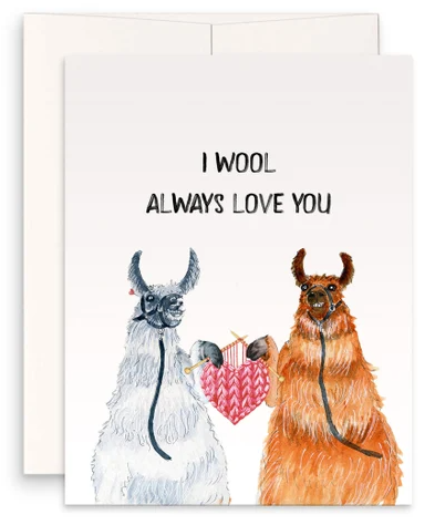 I Wool Always Love You Valentine's Card