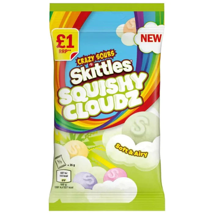 Skittles - Crazy Sours Squishy Clouds 70g