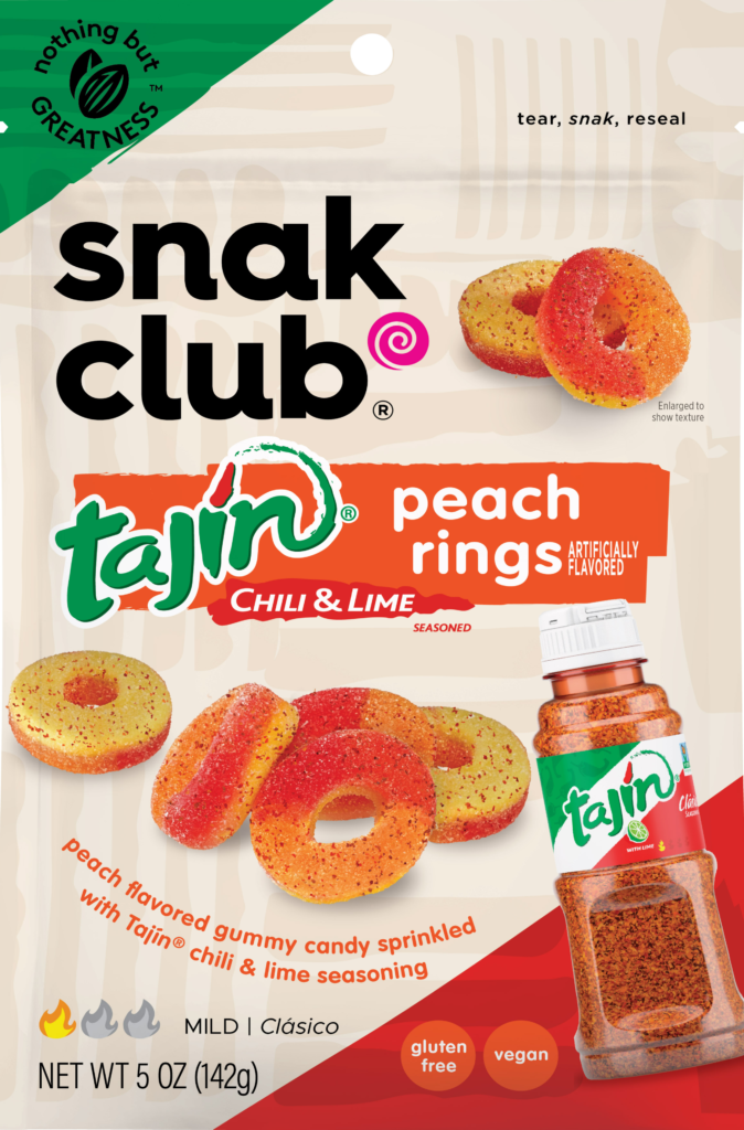 Snak Club Tajin Chili & Lime Peach Rings 142g