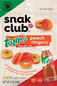 Thumbnail for Snak Club Tajin Chili & Lime Peach Rings 142g