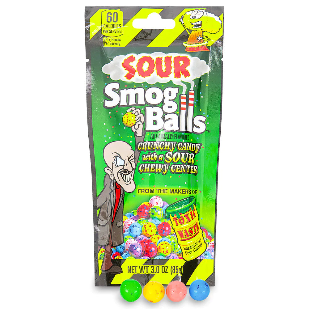 Sour Smog Balls Sour Candy by Toxic Waste