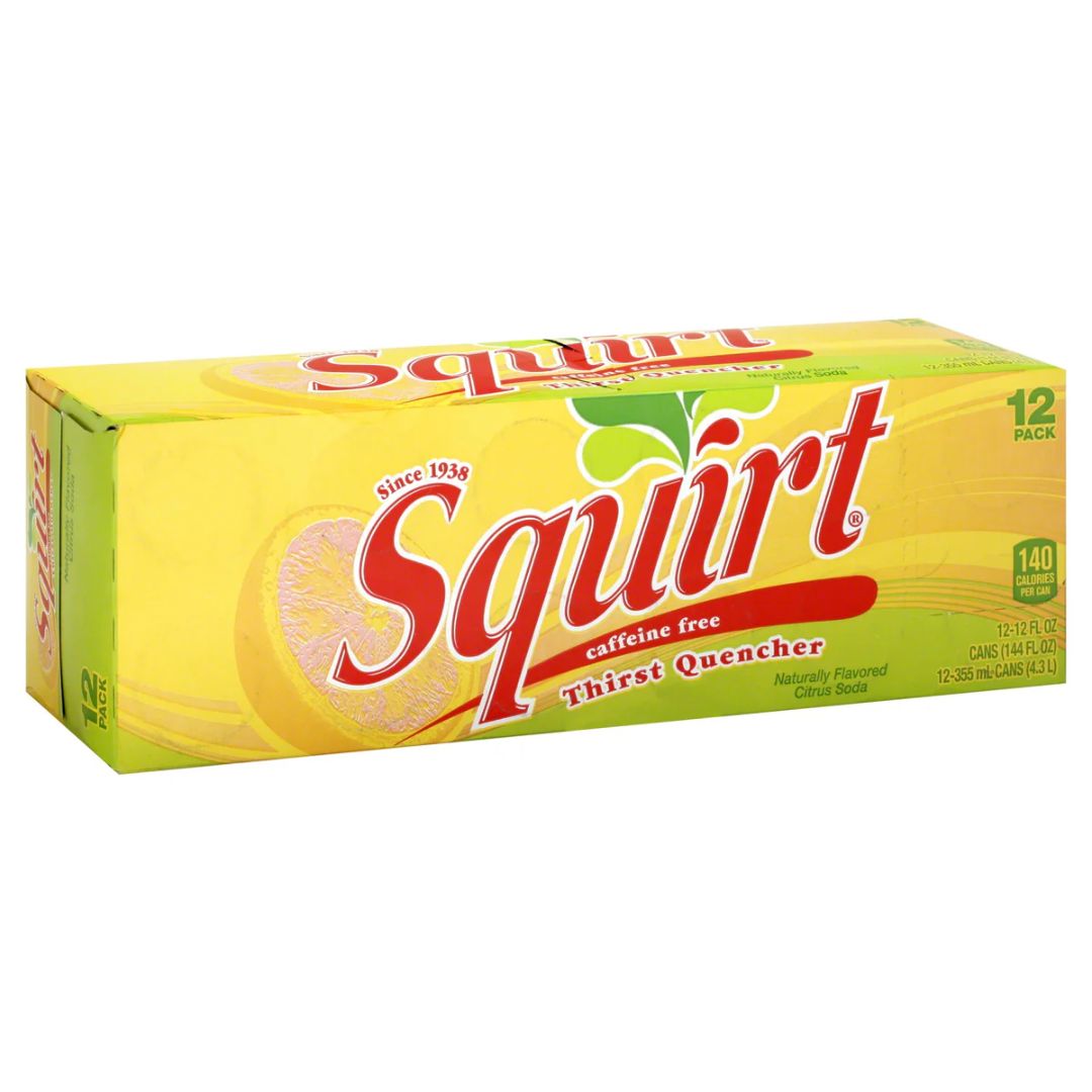 12 Pack Squirt Citrus Soda Can