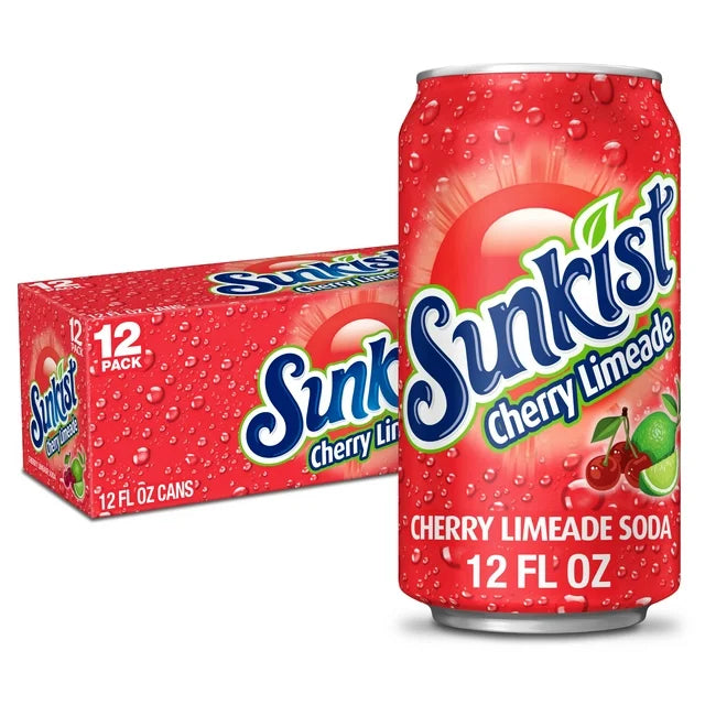 12 Pack Sunkist Cherry Limeade