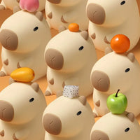 Thumbnail for Capybara Adorable Silicone LED Night Lamp