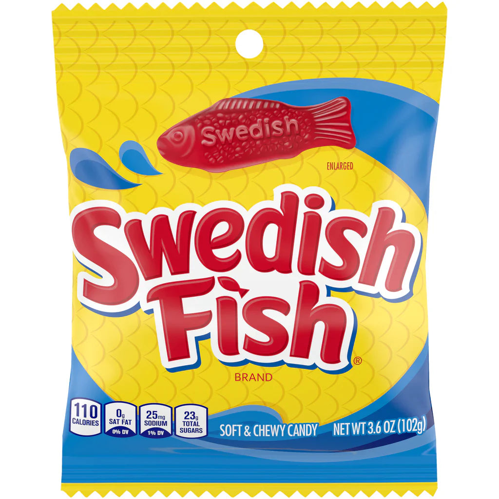 Swedish Fish Red Soft & Chewy Candy 102g