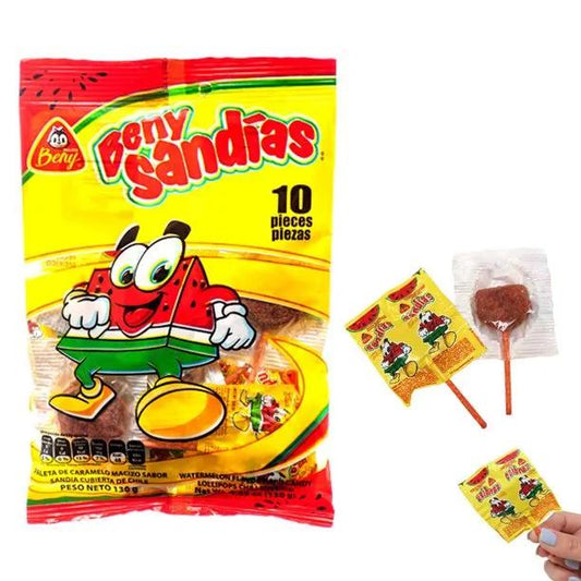 Tinajita Sandia Spicy Watermelon Lollipop Single Unit - Candy (not for sale) from Tinajita, TSARC, TSASN&CH, TSAMC