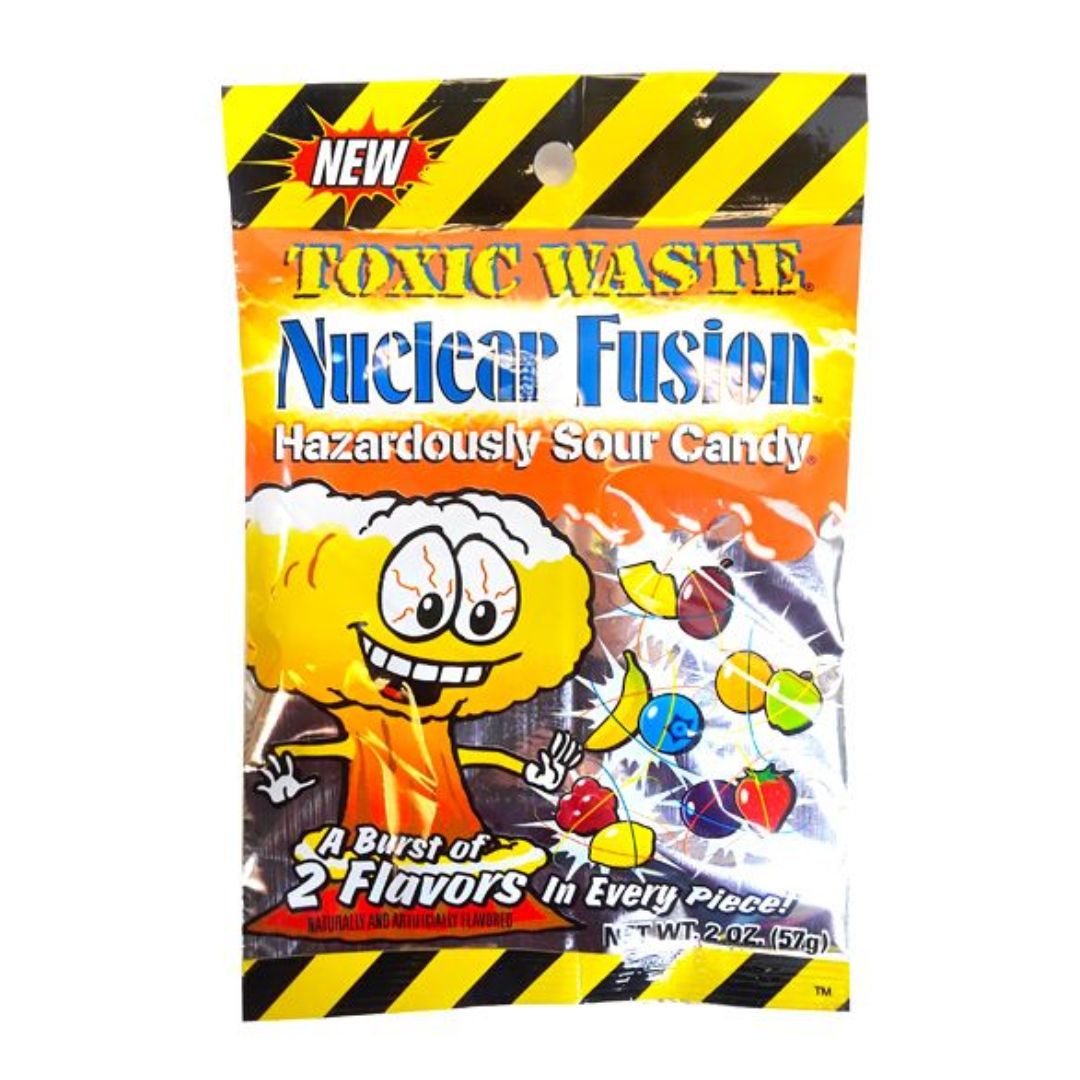 Toxic Waste Nuclear Fusion Sour Candy Peg Bag