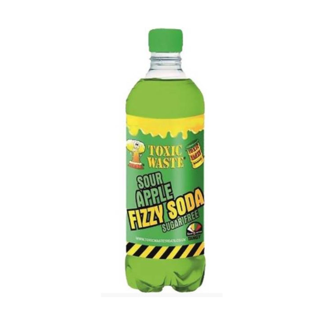 Toxic Waste Sour Apple Fizzy Soda Sugar Free (500ml)
