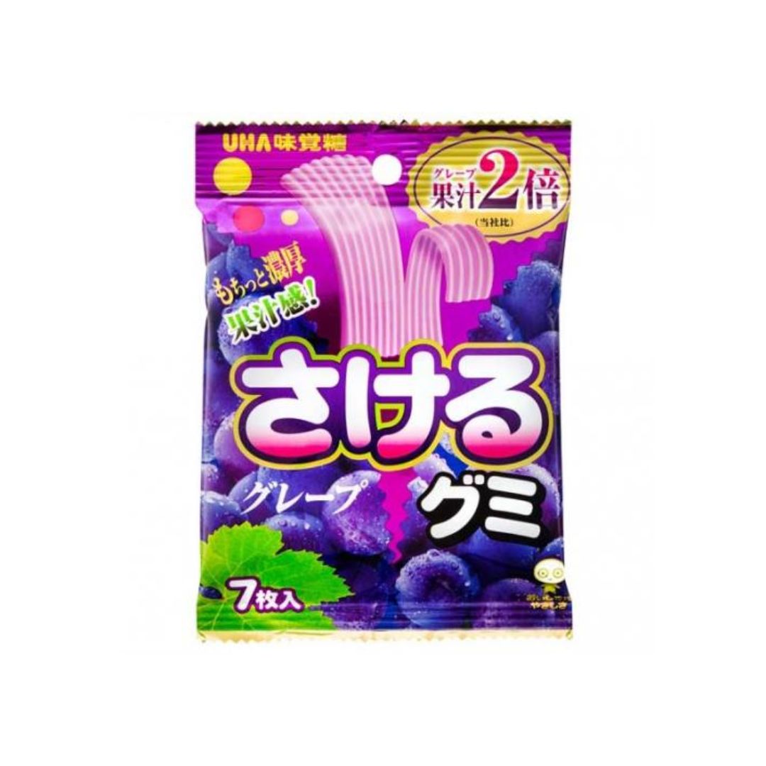 Uha Sakeru Gummy Grape (42g) - Japan