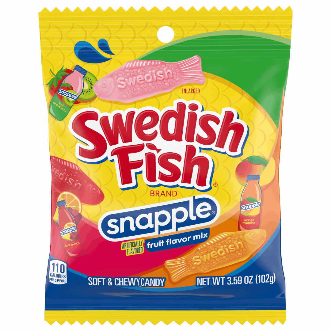 Swedish Fish Snapple Peg Bag