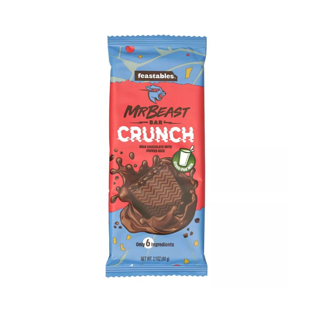 Mr Beast Crunch Milk Chocolate with Puffed Rice