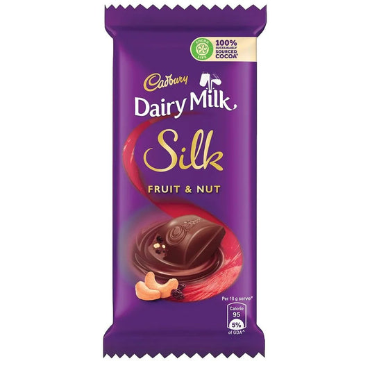 Dairy Milk Silk Fruit & Nut - Chocolate from Cadbury, TSARC, TSAISC, TSAIS&C, TSAIS
