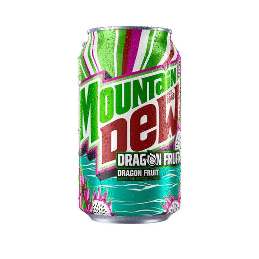 6 Pack MTN Dew Dragon Fruit - Soda Pop from Mtn Dew, Cases, 6 Pack, Zero Sugar, Trending