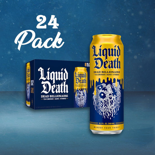 Liquid Death Iced Tea Armless Palmer 24 pack Soda Pop (not for sale) Liquid Death, TSAED