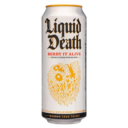 Liquid Death Berry It Alive 24 pack Soda Pop (not for sale) Liquid Death, TSAED