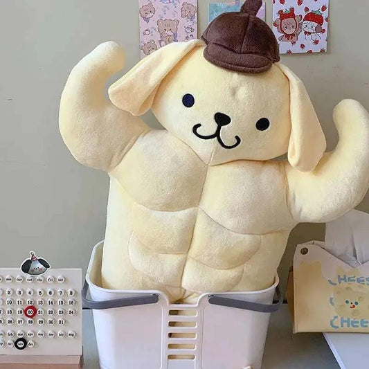 Sanrio Funny Chest Muscle Plushie Snack Attack