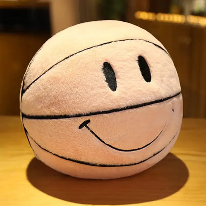 Smile Basketball Plushie Throw Pillow Pink 30-32cm Quirky Stuff (not for sale) Smile Basketball Plushie Throw Pillow
