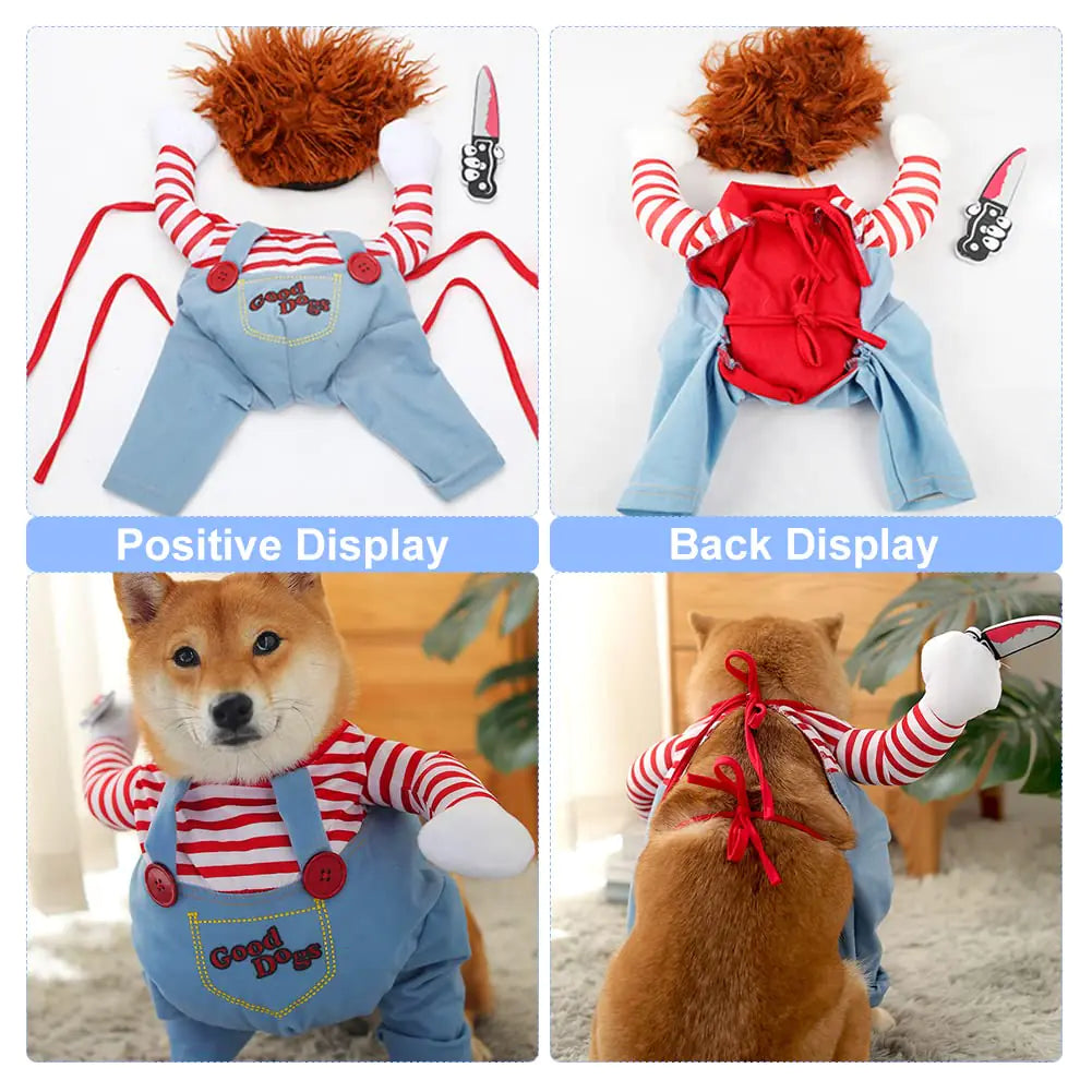 Funny Halloween Chucky Pet Dog Costume