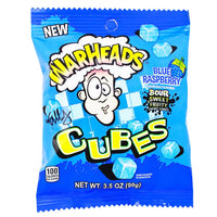 Thumbnail for Warheads Blue Raspberry Sour Sweet Fruity Cubes 99g