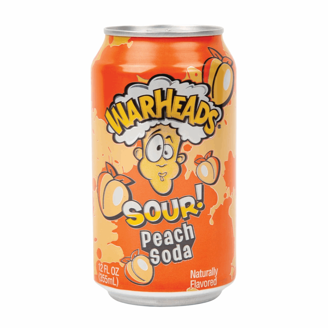 Warheads Sour Peach Soda Pop