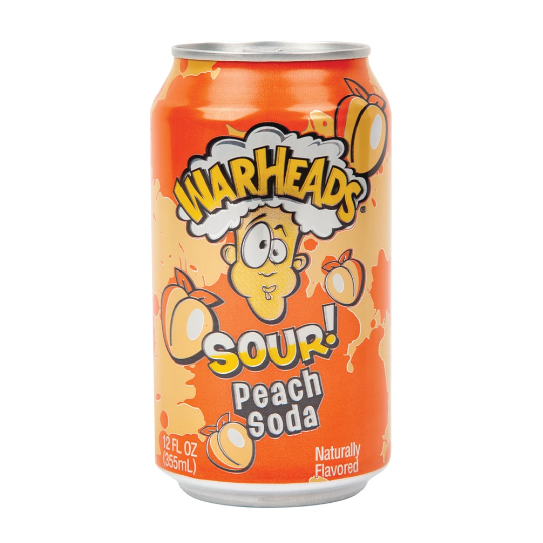 Warheads Sour Peach Soda Pop